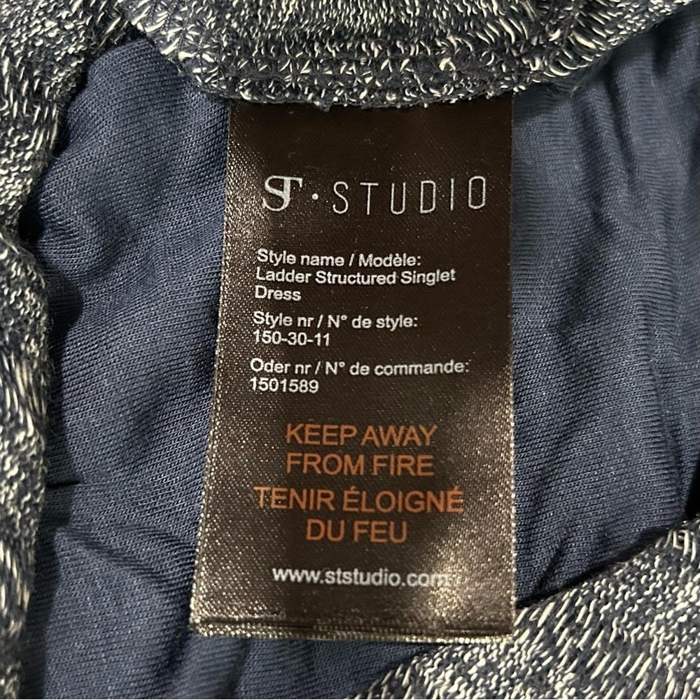 NWT SuperTrash ST Studio Sleeveless Ladder Structure Maxi Dress Navy Size S - Picture 6 of 10